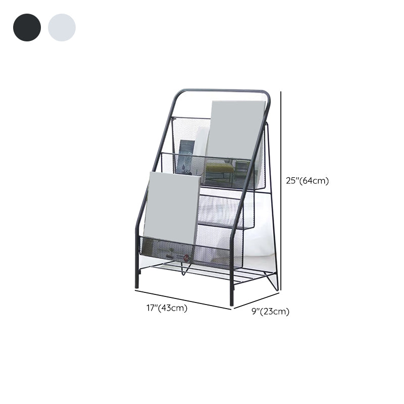 Industrial Metal Book Organizer Freestanding Stain Resistant Bookshelf