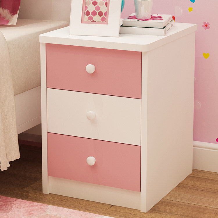 Manufactured Wood Youth Nightstand Princess Storage Kids Nightstand with 3 Drawers