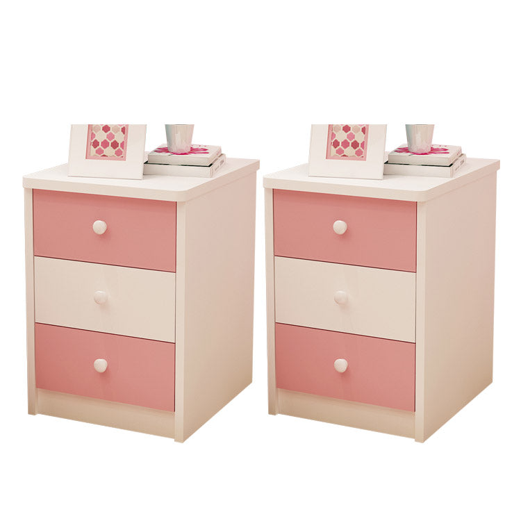 Manufactured Wood Youth Nightstand Princess Storage Kids Nightstand with 3 Drawers