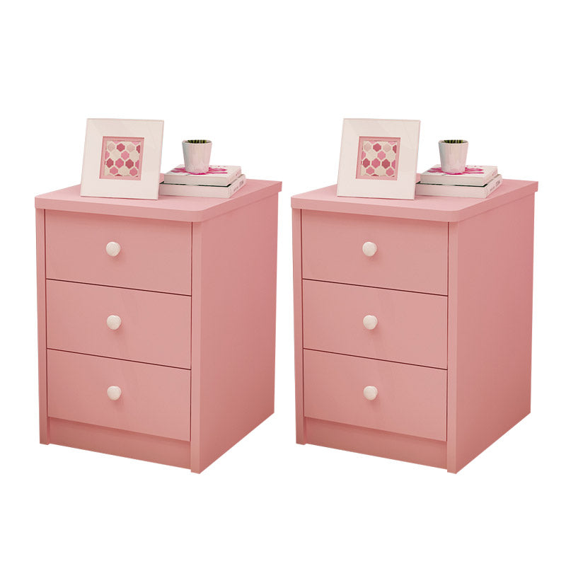 Manufactured Wood Youth Nightstand Princess Storage Kids Nightstand with 3 Drawers