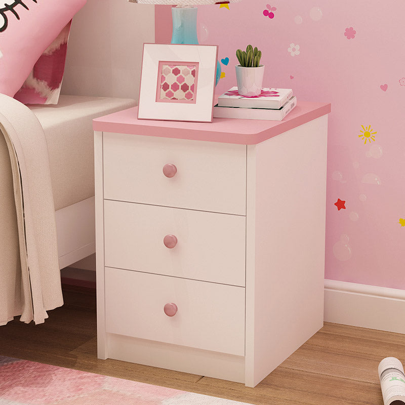 Manufactured Wood Youth Nightstand Princess Storage Kids Nightstand with 3 Drawers