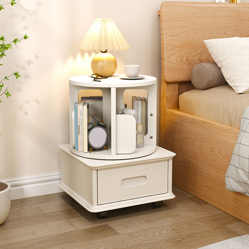 Modern Storage Kids Nightstand Solid Wood Youth Nightstand with Drawer