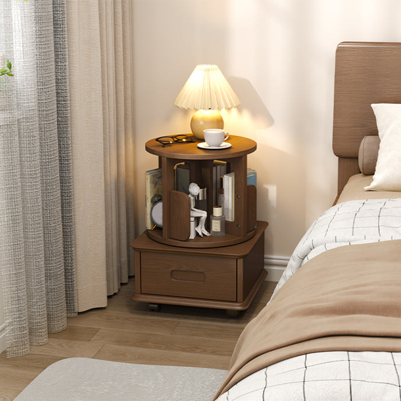 Modern Storage Kids Nightstand Solid Wood Youth Nightstand with Drawer