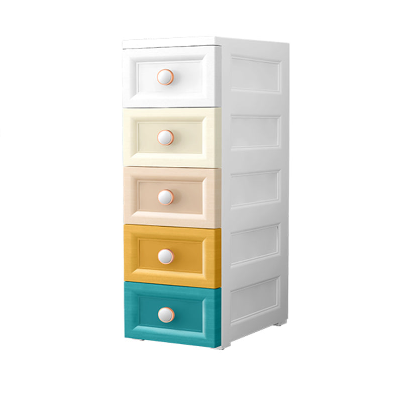 14.82 Inch Width Modern Nursery Dresser Plastic Chest Kids Nightstand