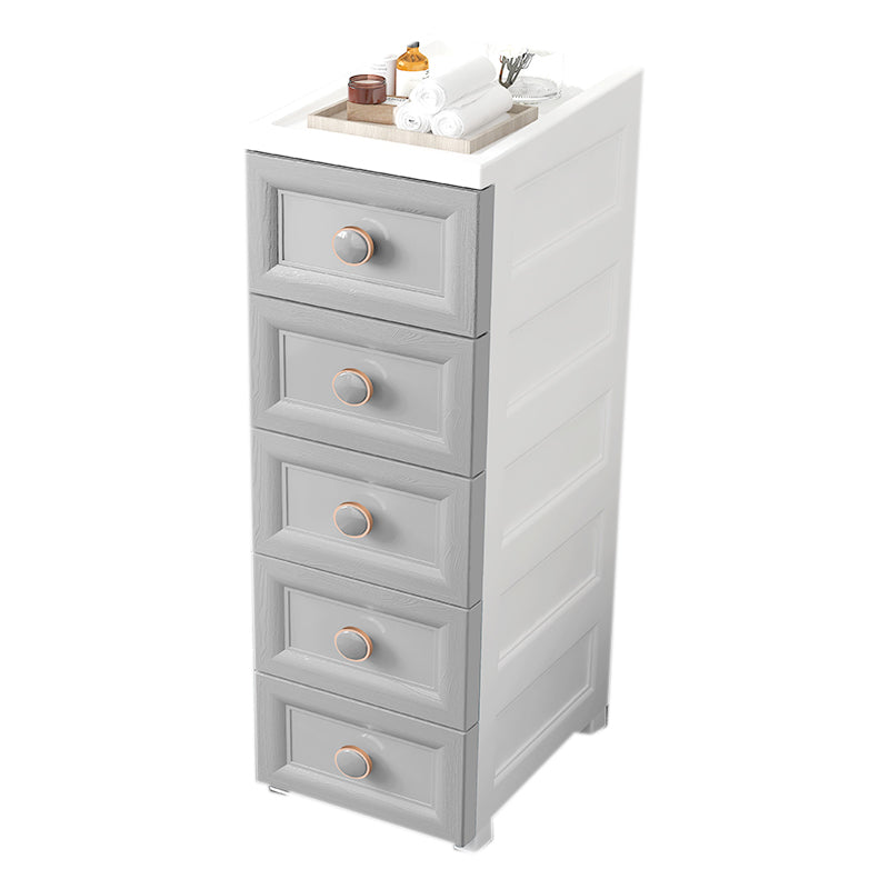 14.82 Inch Width Modern Nursery Dresser Plastic Chest Kids Nightstand