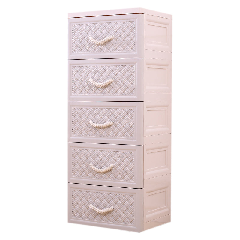 Modern Kids Dressers Plastic Vertical Nursery Dresser with Drawers for Home