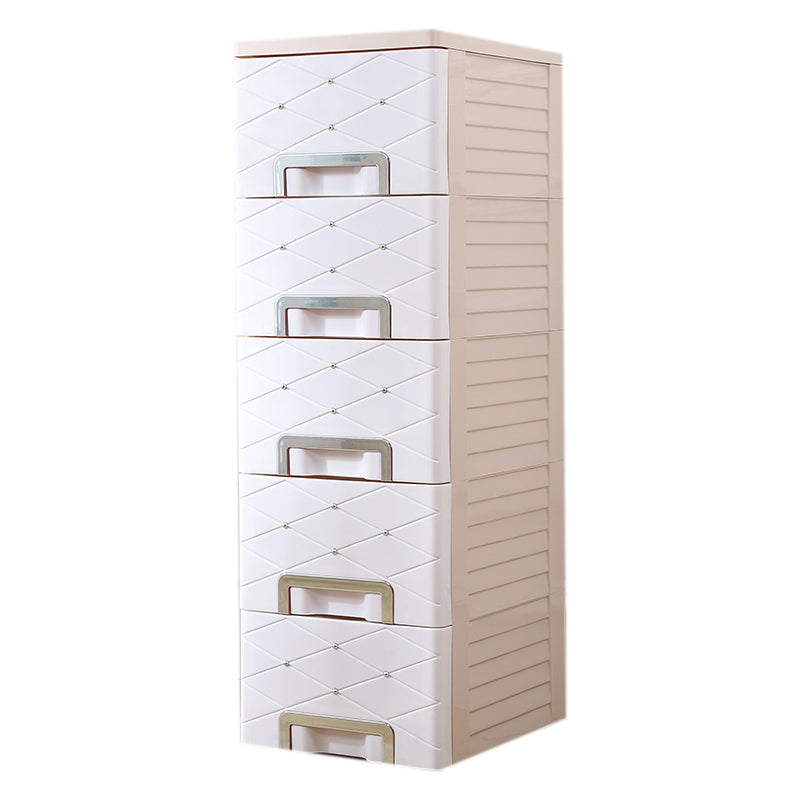 Modern Kids Dressers Plastic Vertical Nursery Dresser with Drawers for Home