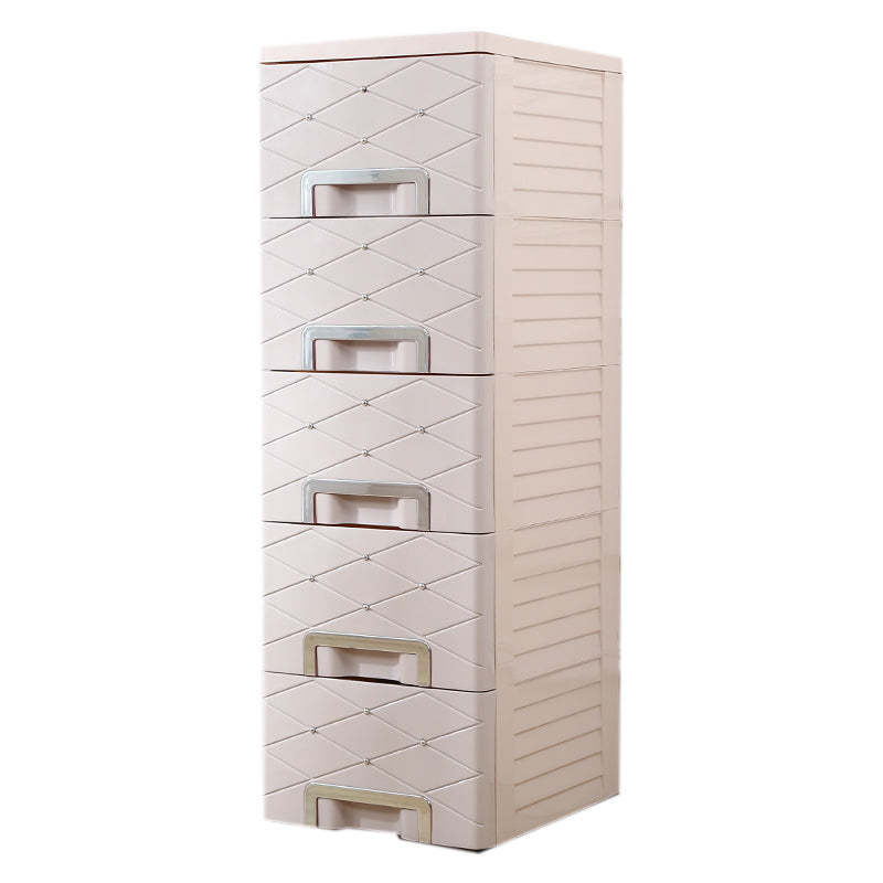 Modern Kids Dressers Plastic Vertical Nursery Dresser with Drawers for Home