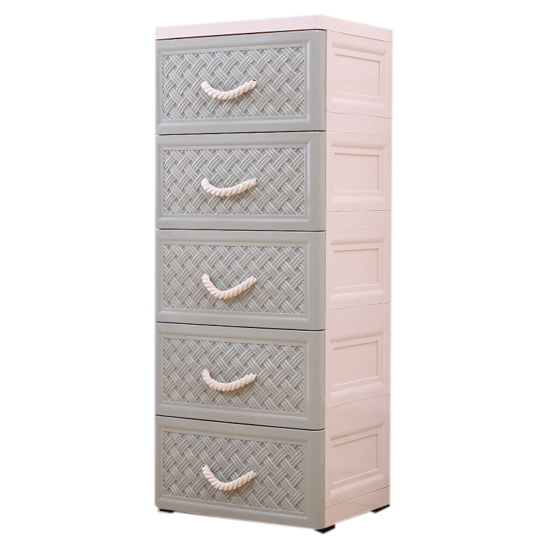 Modern Kids Dressers Plastic Vertical Nursery Dresser with Drawers for Home