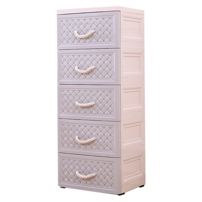 Modern Kids Dressers Plastic Vertical Nursery Dresser with Drawers for Home