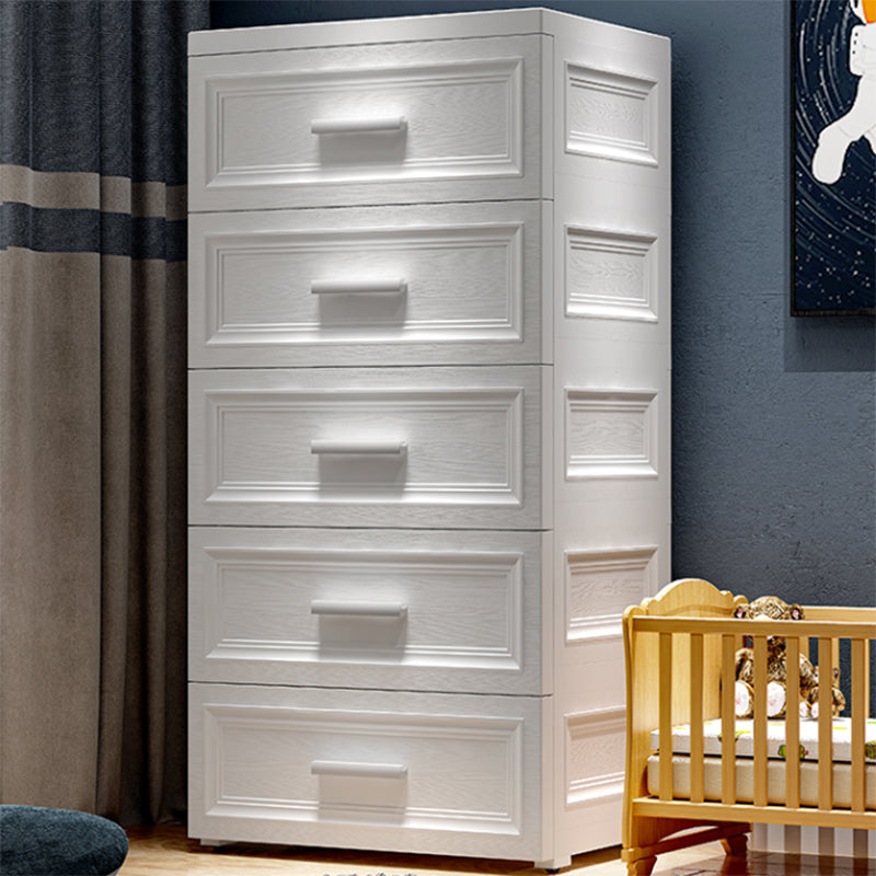 Modern Vertical Kids Dressers Plastic Nursery Dresser for Home