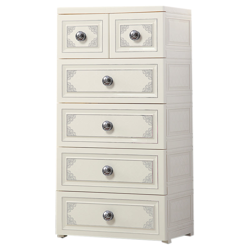 15.6 Inch Width Modern Nursery Dresser Chest Kids Nightstand with 6/5 Drawers