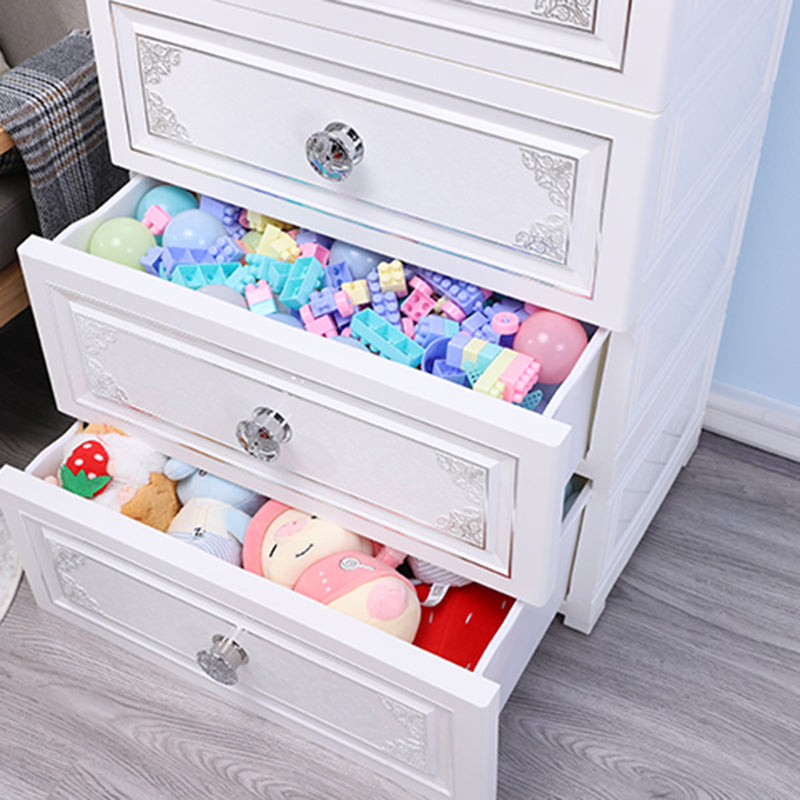 15.6 Inch Width Modern Nursery Dresser Chest Kids Nightstand with 6/5 Drawers