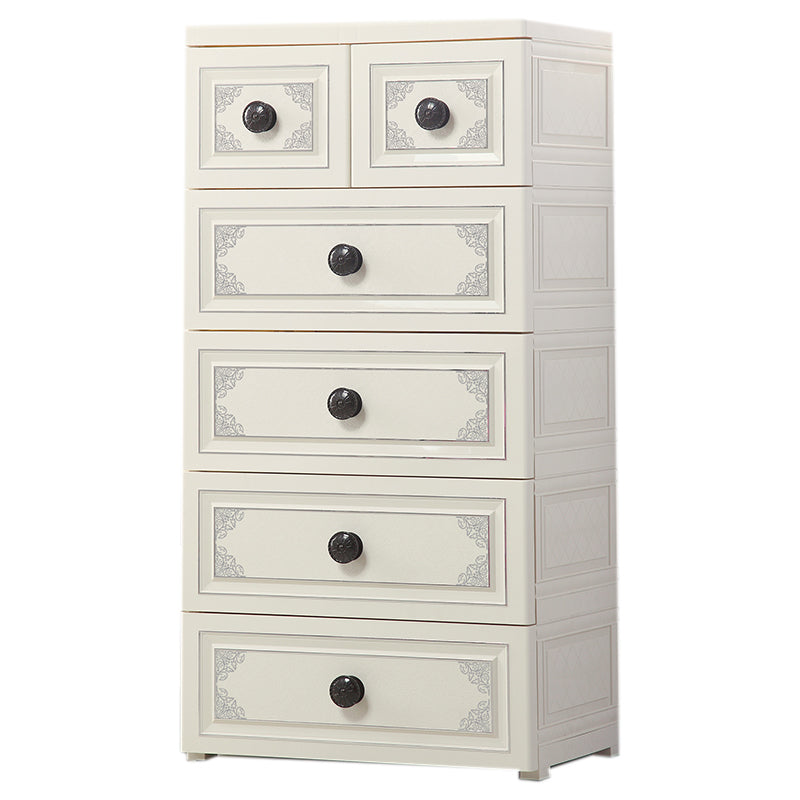 15.6 Inch Width Modern Nursery Dresser Chest Kids Nightstand with 6/5 Drawers