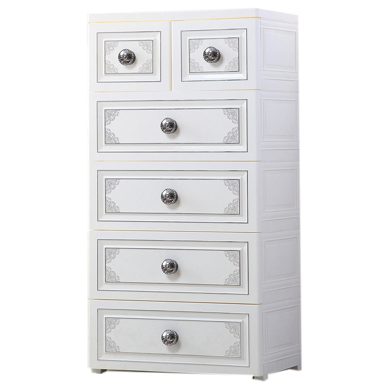 15.6 Inch Width Modern Nursery Dresser Chest Kids Nightstand with 6/5 Drawers