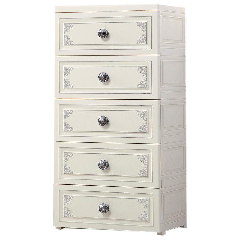 15.6 Inch Width Modern Nursery Dresser Chest Kids Nightstand with 6/5 Drawers