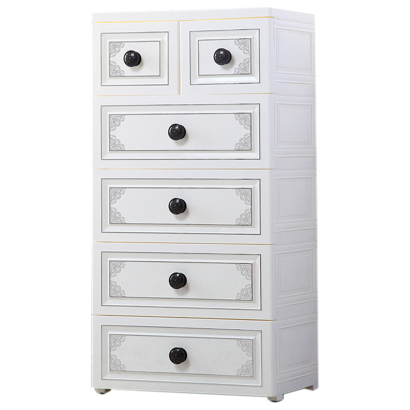 15.6 Inch Width Modern Nursery Dresser Chest Kids Nightstand with 6/5 Drawers