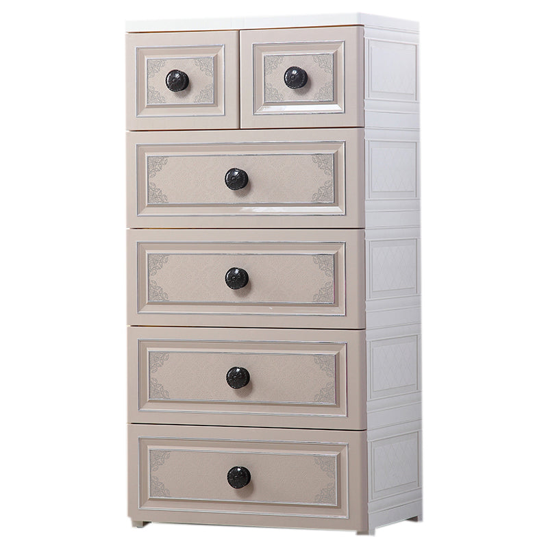 15.6 Inch Width Modern Nursery Dresser Chest Kids Nightstand with 6/5 Drawers