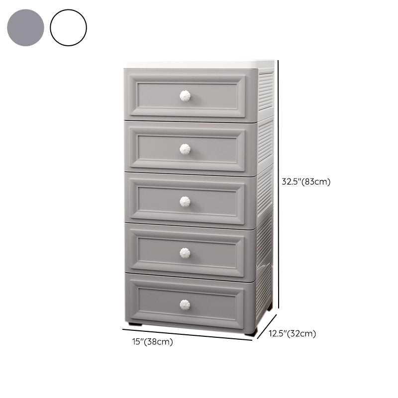 Contemporary Vertical Kids Dressers Plastic Nursery Dresser for Home