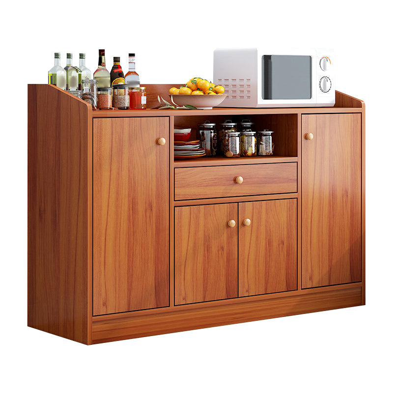 Contemporary Kitchen Dining Server Open Storage Buffet Server Cabinet