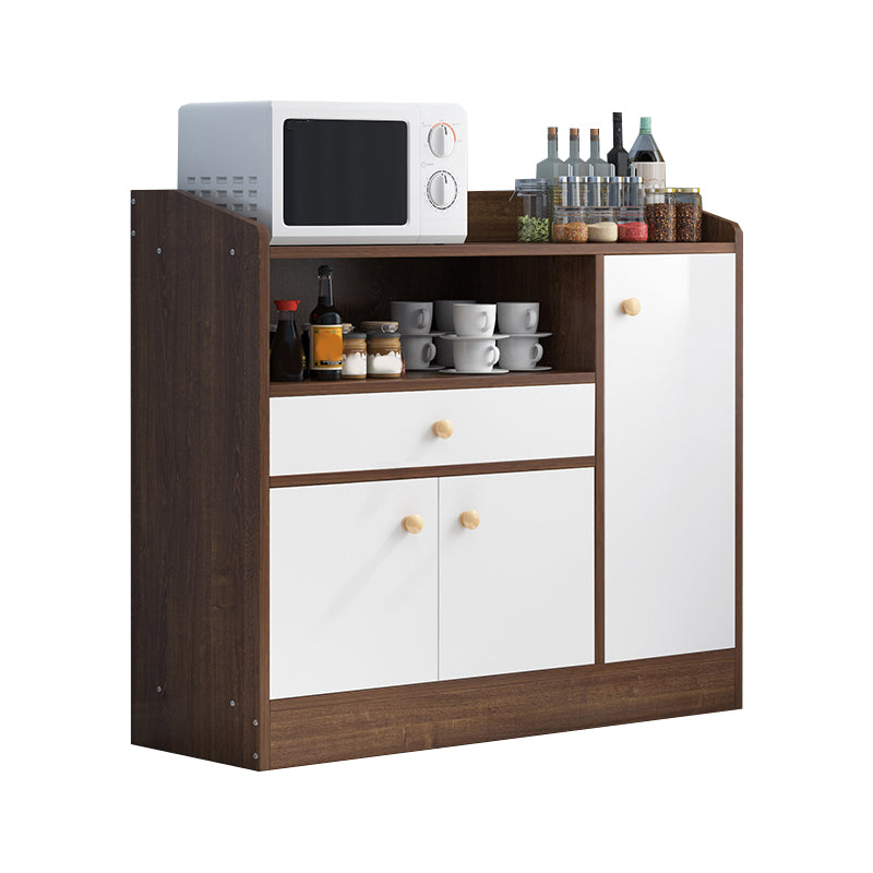 Contemporary Kitchen Dining Server Open Storage Buffet Server Cabinet