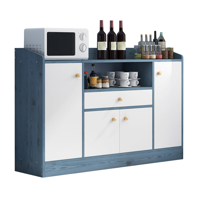 Contemporary Kitchen Dining Server Open Storage Buffet Server Cabinet