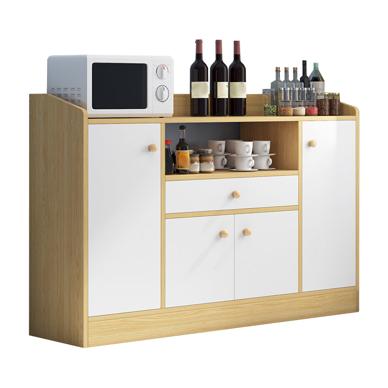 Contemporary Kitchen Dining Server Open Storage Buffet Server Cabinet