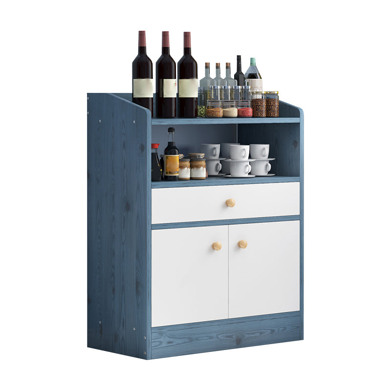 Contemporary Kitchen Dining Server Open Storage Buffet Server Cabinet