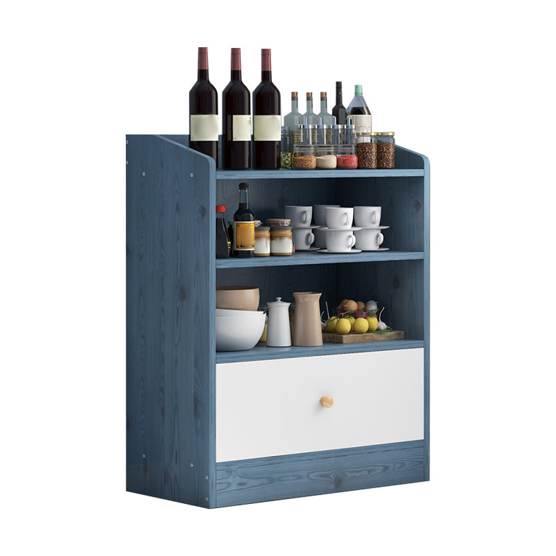 Contemporary Kitchen Dining Server Open Storage Buffet Server Cabinet