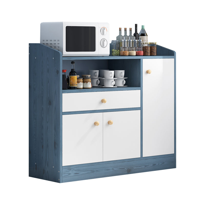 Contemporary Kitchen Dining Server Open Storage Buffet Server Cabinet