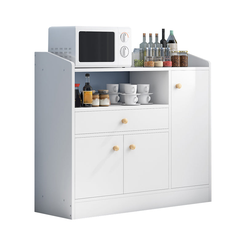 Contemporary Kitchen Dining Server Open Storage Buffet Server Cabinet