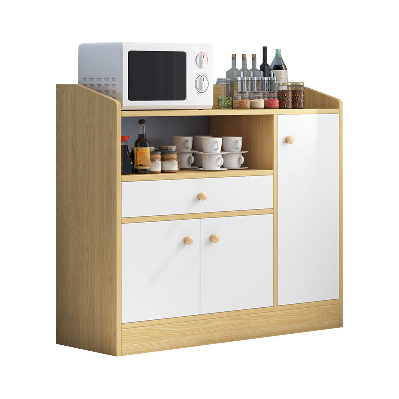 Contemporary Kitchen Dining Server Open Storage Buffet Server Cabinet