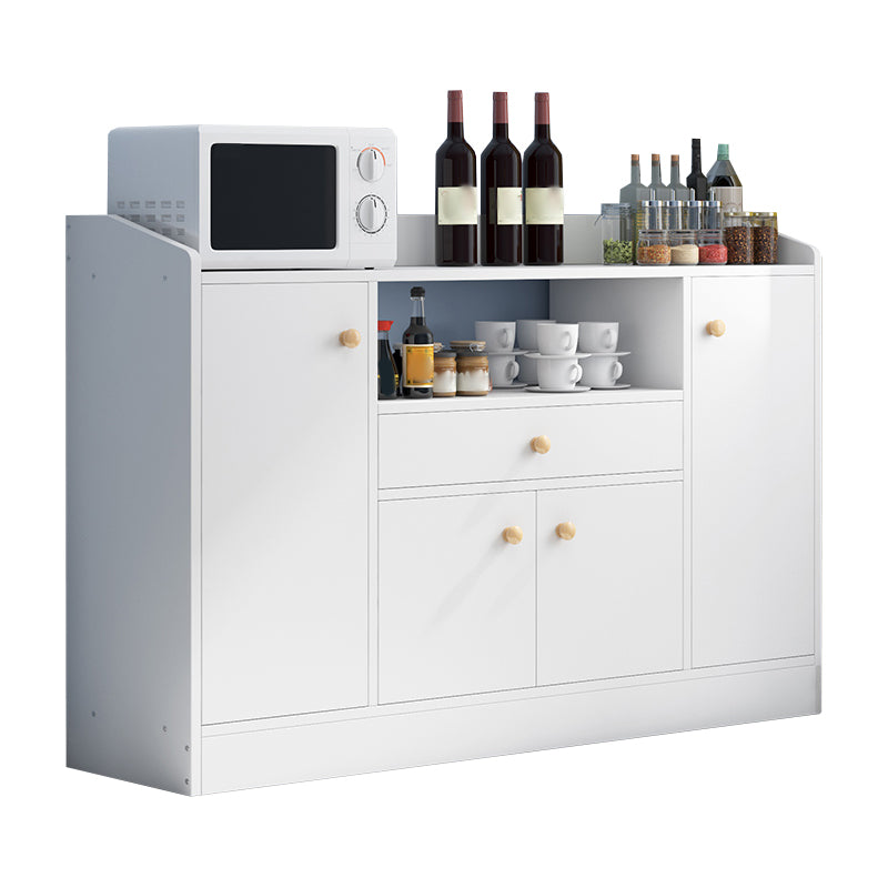 Contemporary Kitchen Dining Server Open Storage Buffet Server Cabinet