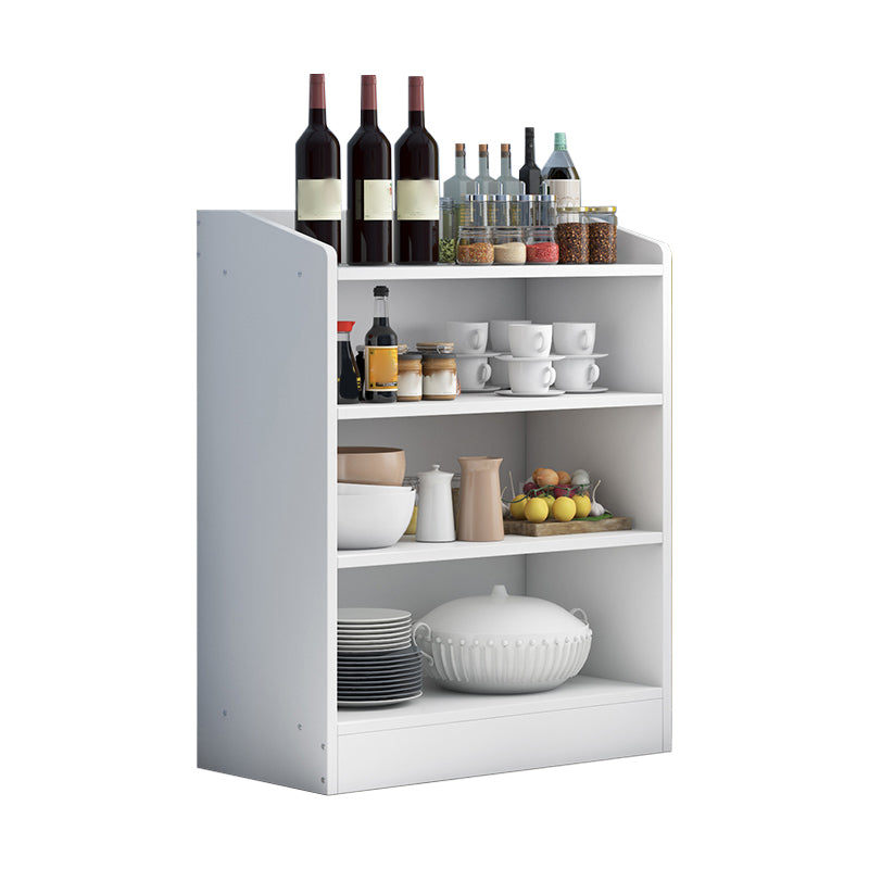 Contemporary Kitchen Dining Server Open Storage Buffet Server Cabinet