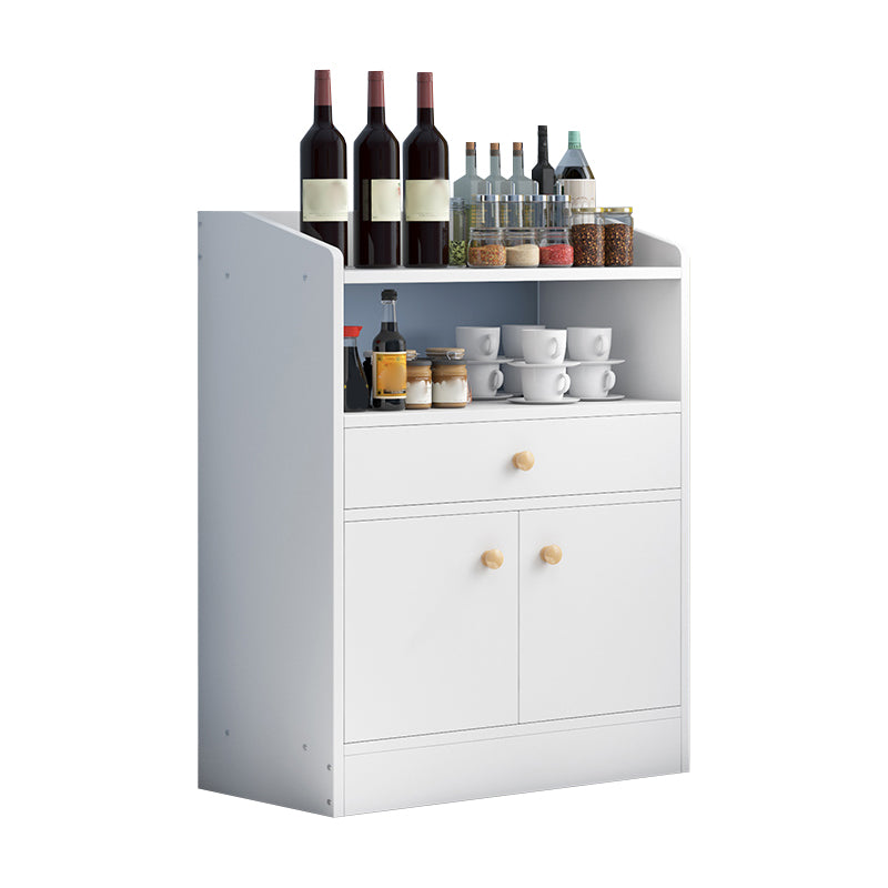 Contemporary Kitchen Dining Server Open Storage Buffet Server Cabinet