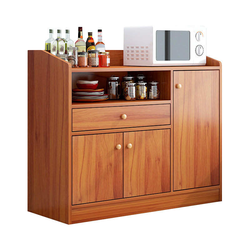 Contemporary Kitchen Dining Server Open Storage Buffet Server Cabinet