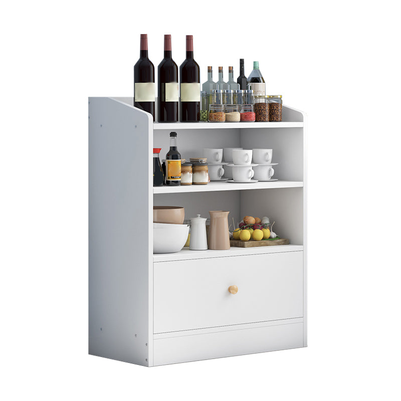 Contemporary Kitchen Dining Server Open Storage Buffet Server Cabinet