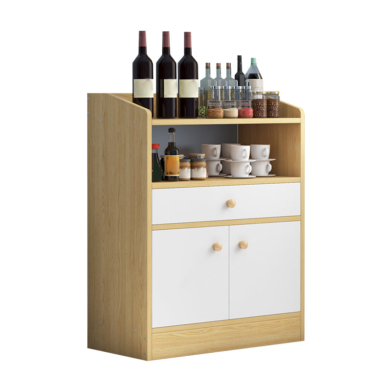 Contemporary Kitchen Dining Server Open Storage Buffet Server Cabinet