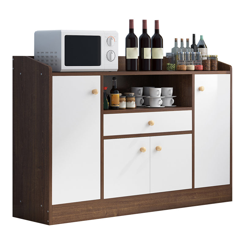 Contemporary Kitchen Dining Server Open Storage Buffet Server Cabinet