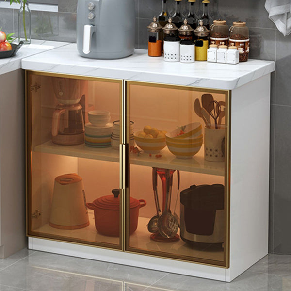 Contemporary Buffet Server Cabinet with Storage Kitchen Dining Server