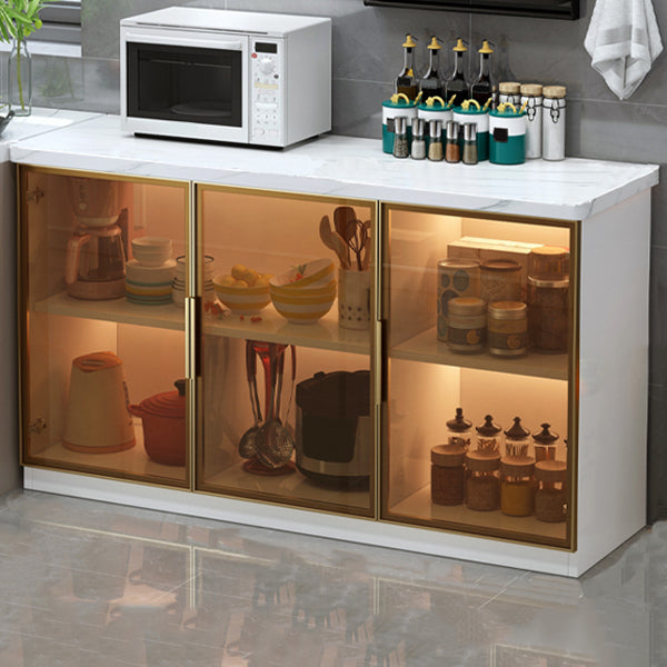 Contemporary Buffet Server Cabinet with Storage Kitchen Dining Server