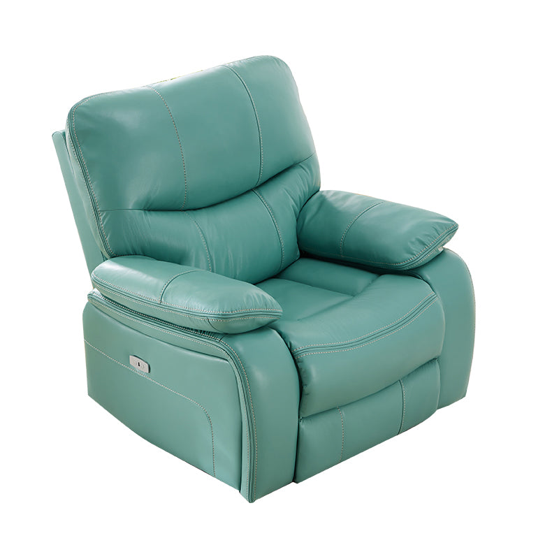 Solid Color Leather Standard Recliner Metal Frame Manual Recliner Chair