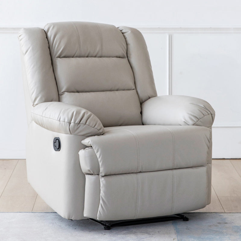 Swivel Rocker Standard Recliner Solid Color Manual Recliner Chair