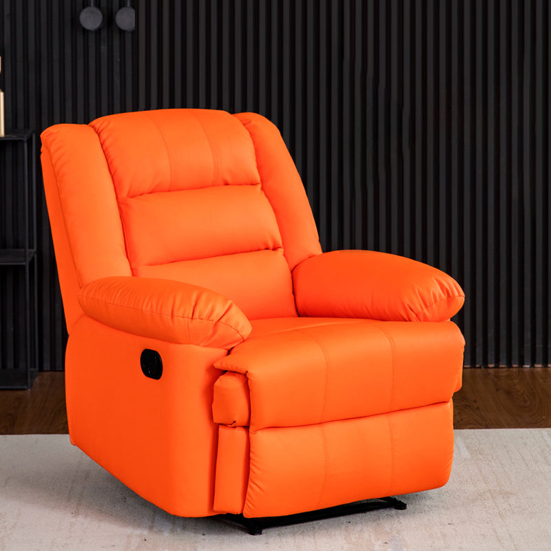 Swivel Rocker Standard Recliner Solid Color Manual Recliner Chair