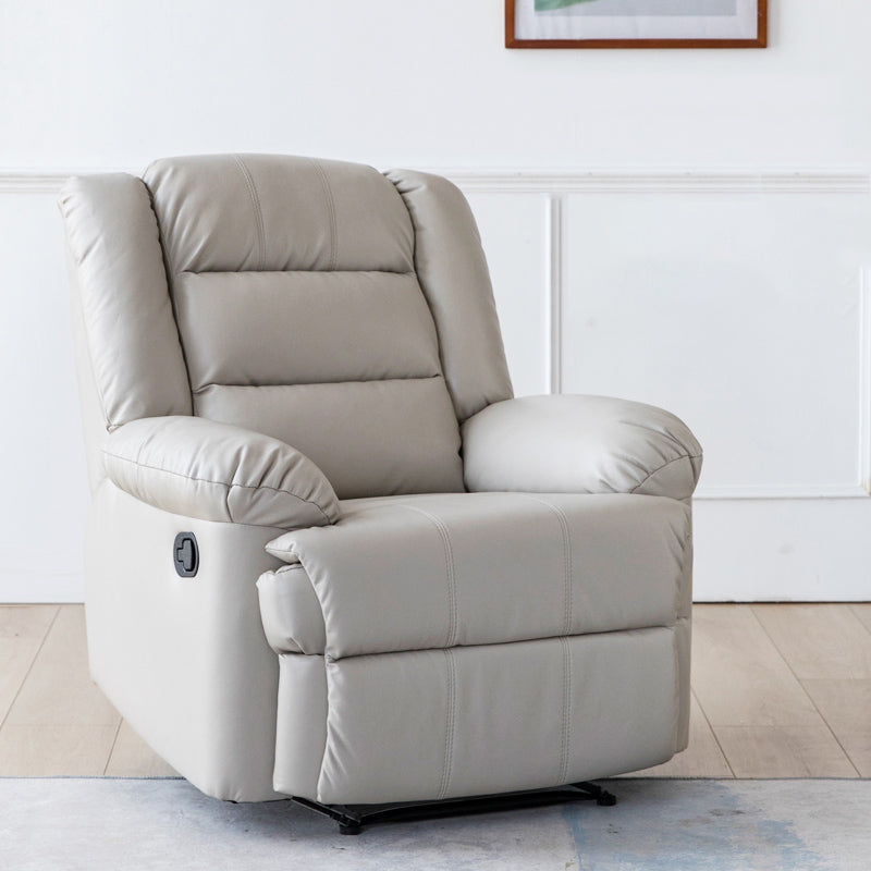 Swivel Rocker Standard Recliner Solid Color Manual Recliner Chair