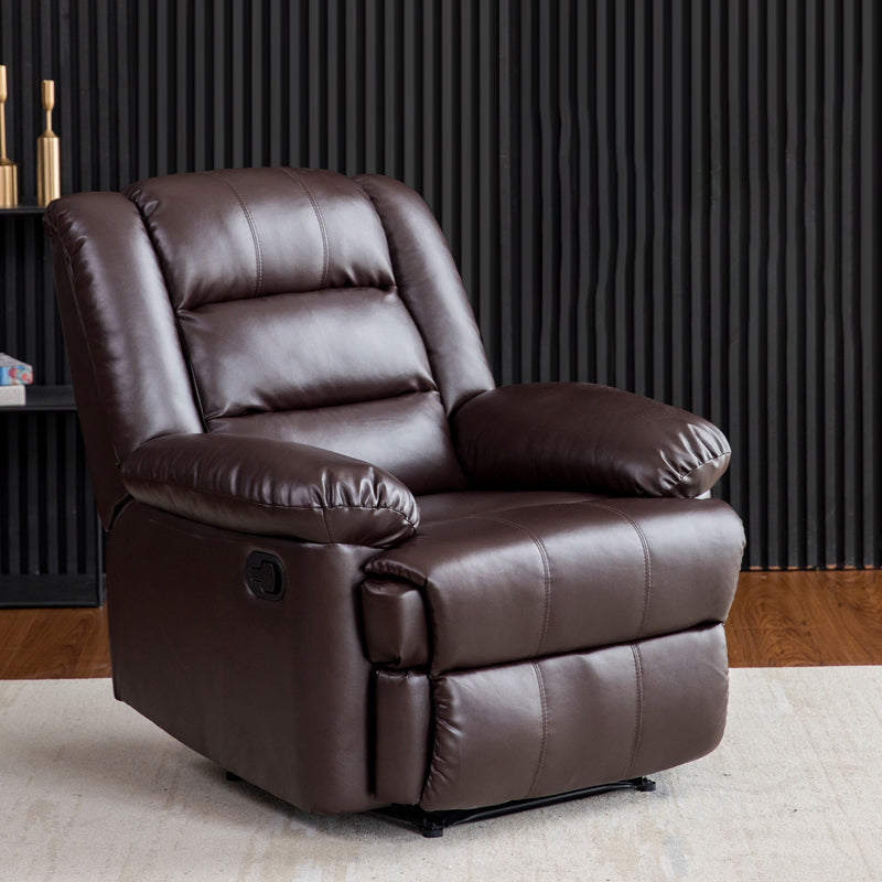 Swivel Rocker Standard Recliner Solid Color Manual Recliner Chair