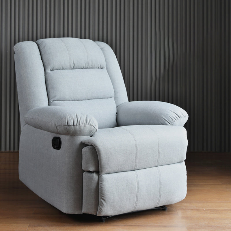 Swivel Rocker Standard Recliner Solid Color Manual Recliner Chair