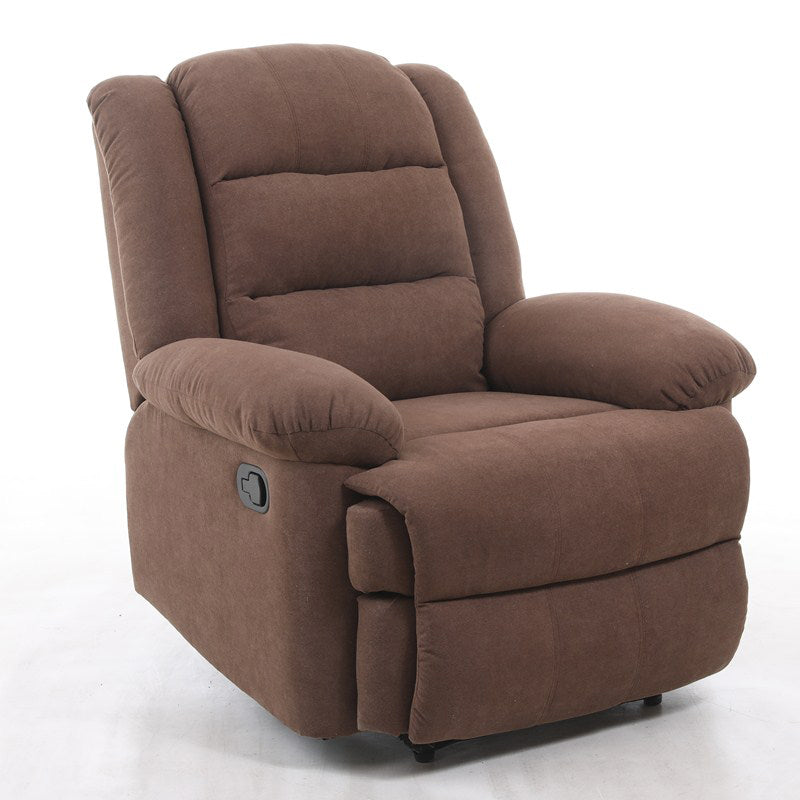 Swivel Rocker Standard Recliner Solid Color Manual Recliner Chair