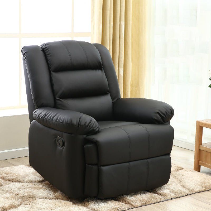 Swivel Rocker Standard Recliner Solid Color Manual Recliner Chair