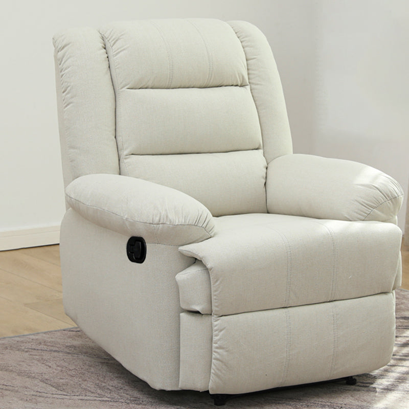 Swivel Rocker Standard Recliner Solid Color Manual Recliner Chair